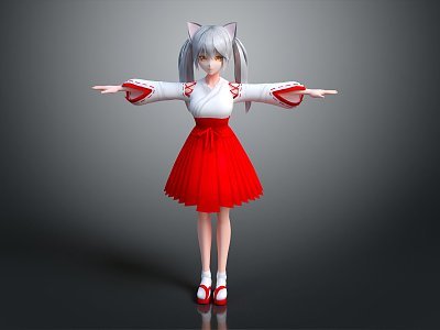 現(xiàn)代游戲角色 卡通女孩3D模型在動(dòng)漫游戲開(kāi)發(fā)中的應(yīng)用
